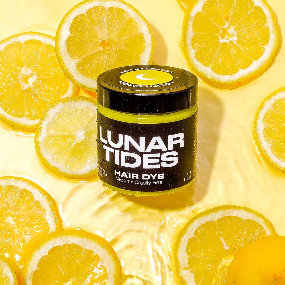 Lunar Tides - Neon Lemon Semi permanent hair dye - Yellow